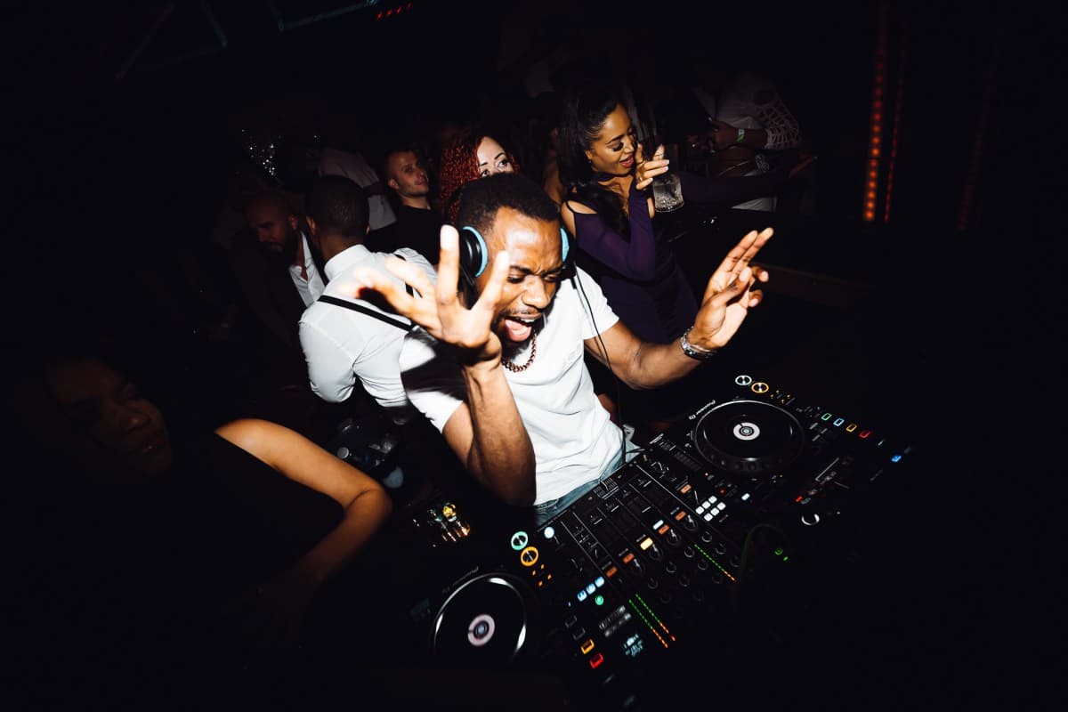 Guests on the guestlist entering a London nightclub on the weekend