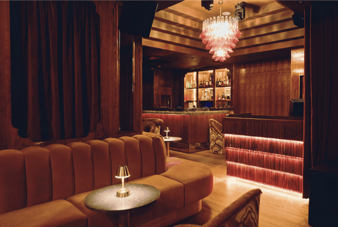 Christabel's London members club interior with elegant table settings