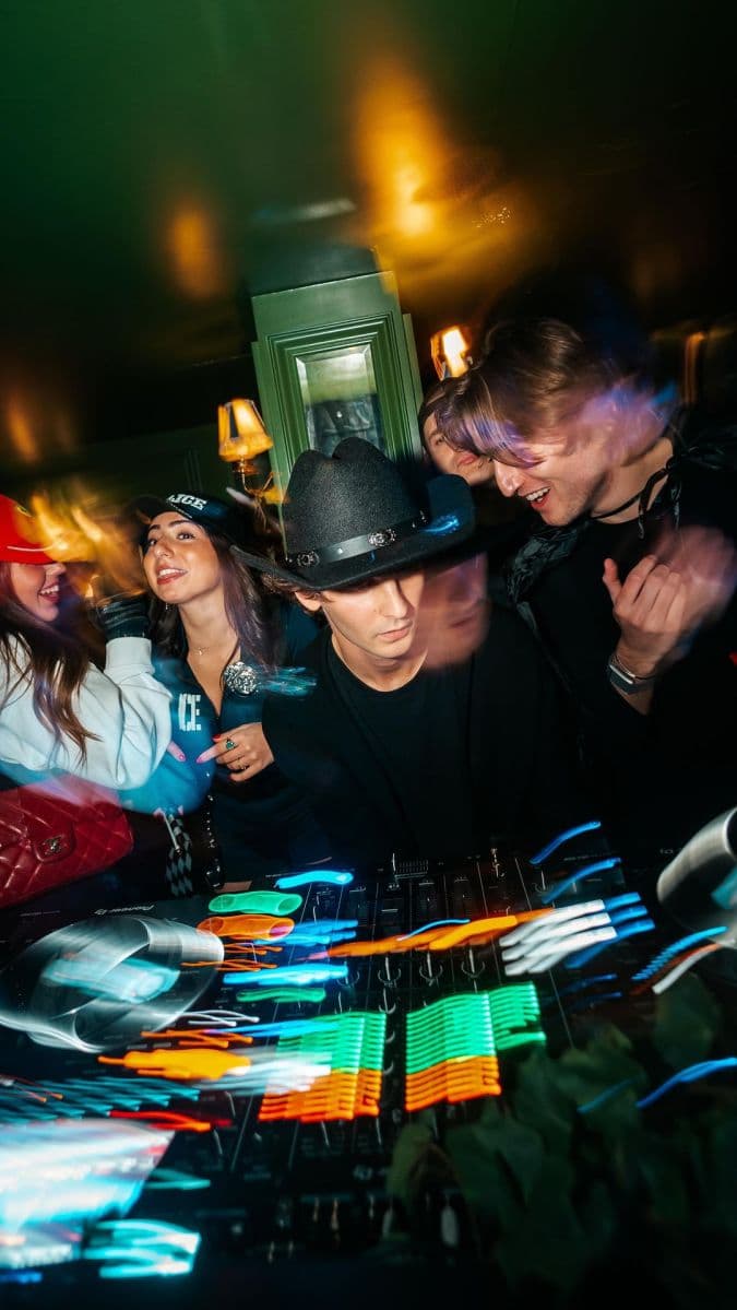 Dear Darling Mayfair venue decorated for New Year's Eve 2024