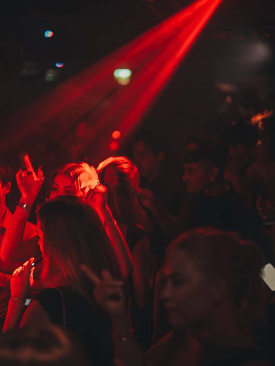 Funky Buddha Mayfair nightclub interior set up for New Year's Eve celebrations