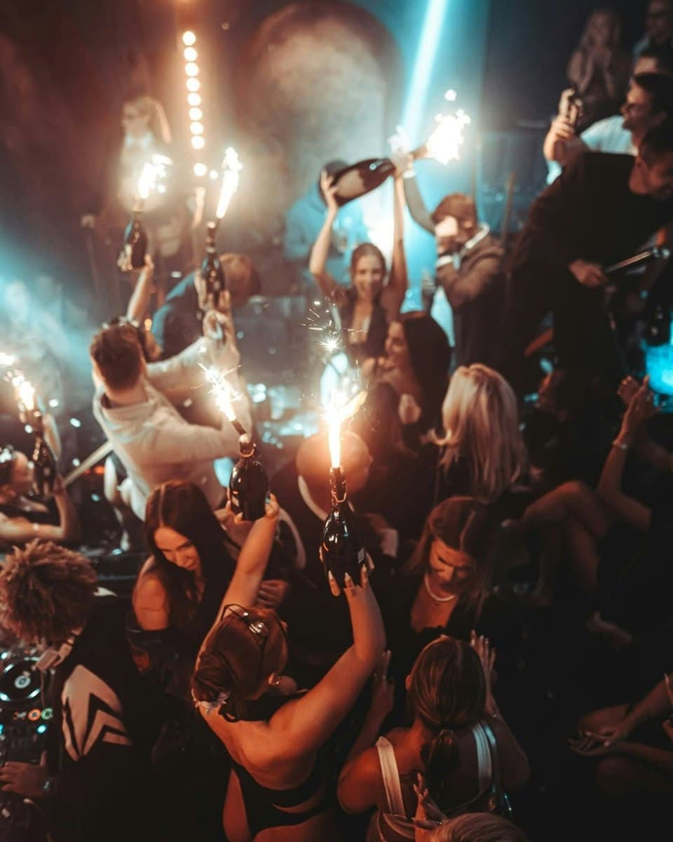 London Reign showclub decorated for Valentine's Day with glamorous guests and entertainment