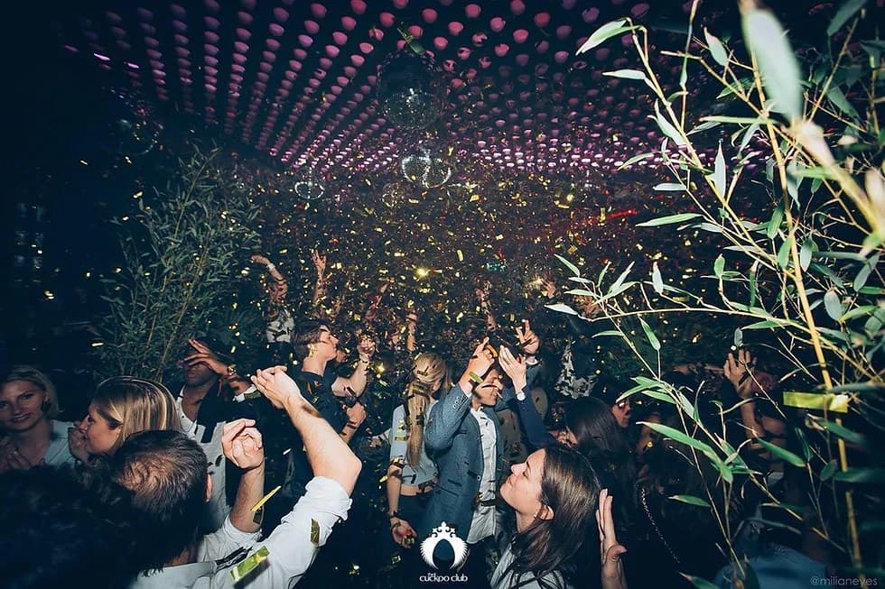 The Cuckoo Club interior with dual-floor layout and vibrant nightlife atmosphere