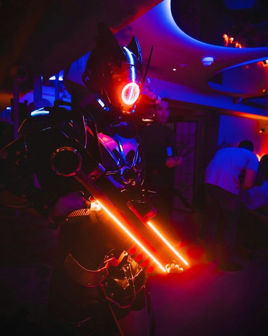 Tabu London transformer prop next to a Tabu club table